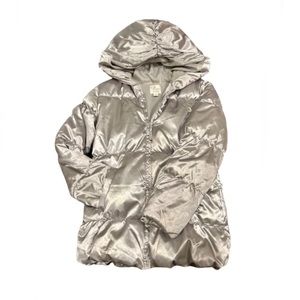 Girls Silver Puffer Jacket || 1989 Place || L/G || 10/12 ||